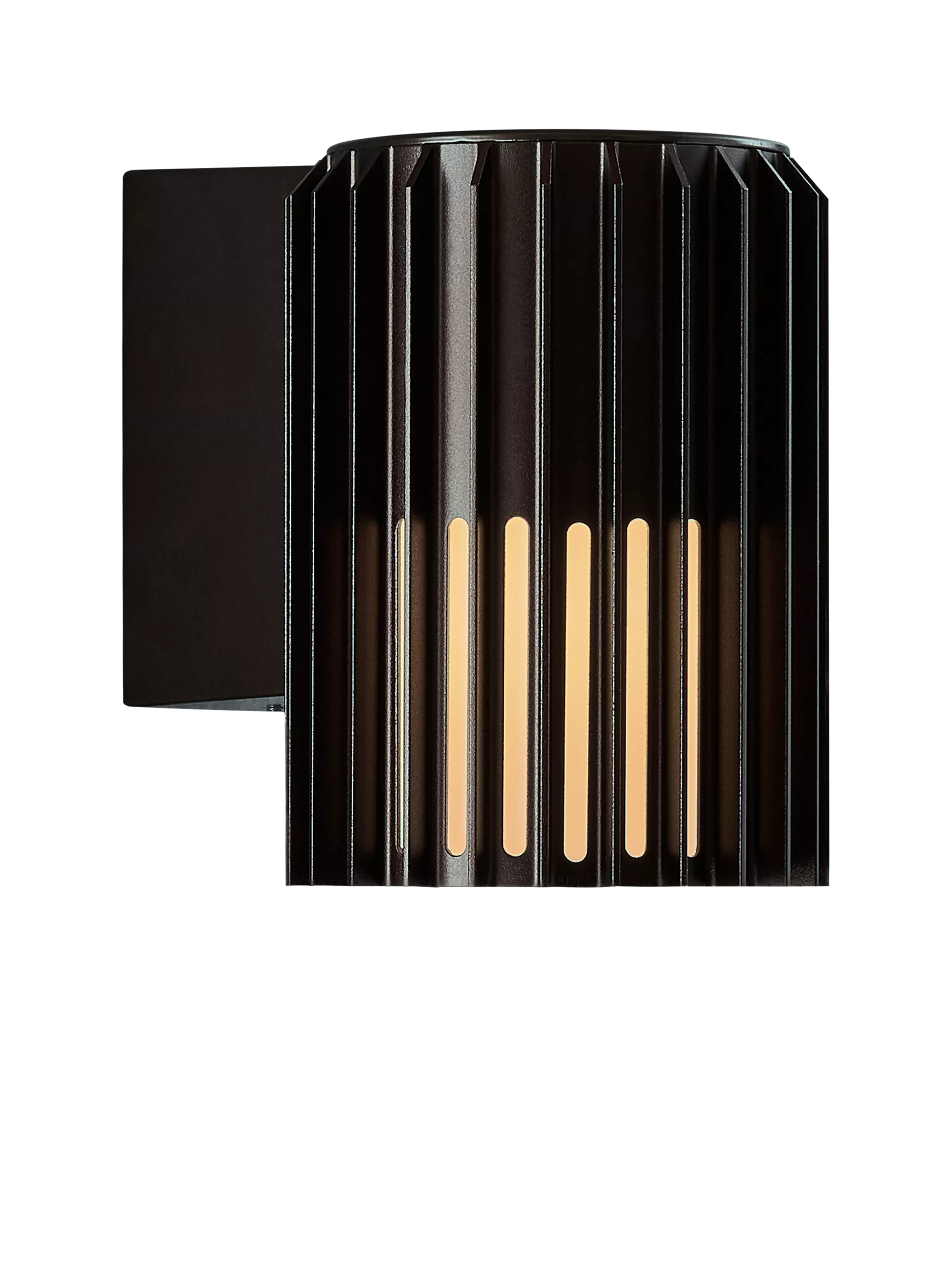 Nordlux Aludra ribbed outdoor wall light (British brand)