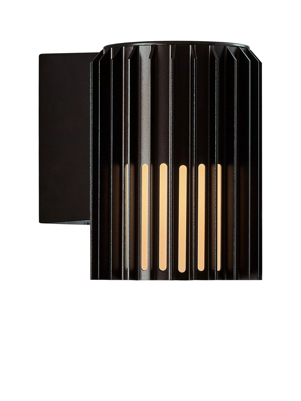 Nordlux Aludra ribbed outdoor wall light (British brand)