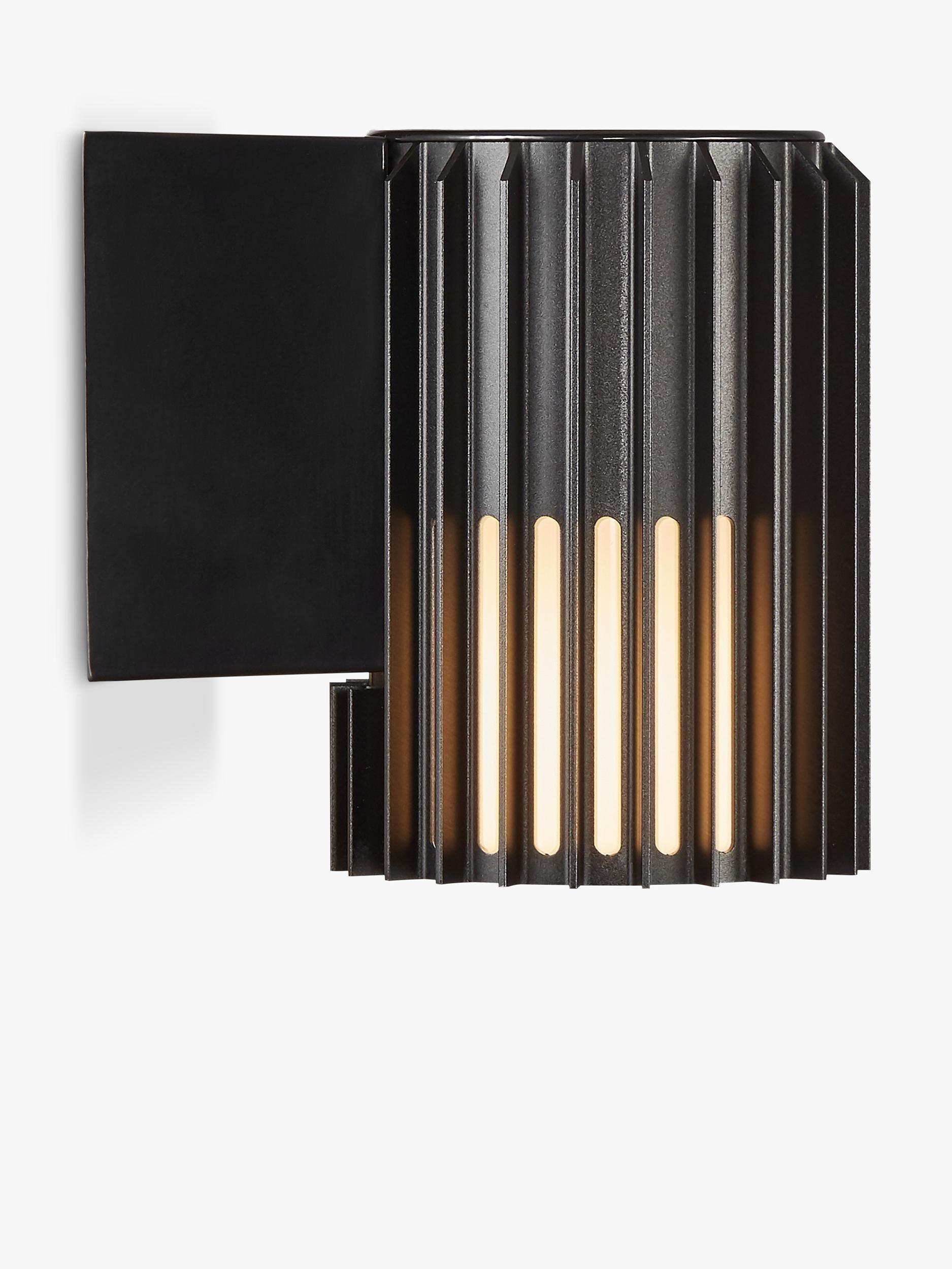 Nordlux Aludra ribbed outdoor wall light (British brand)