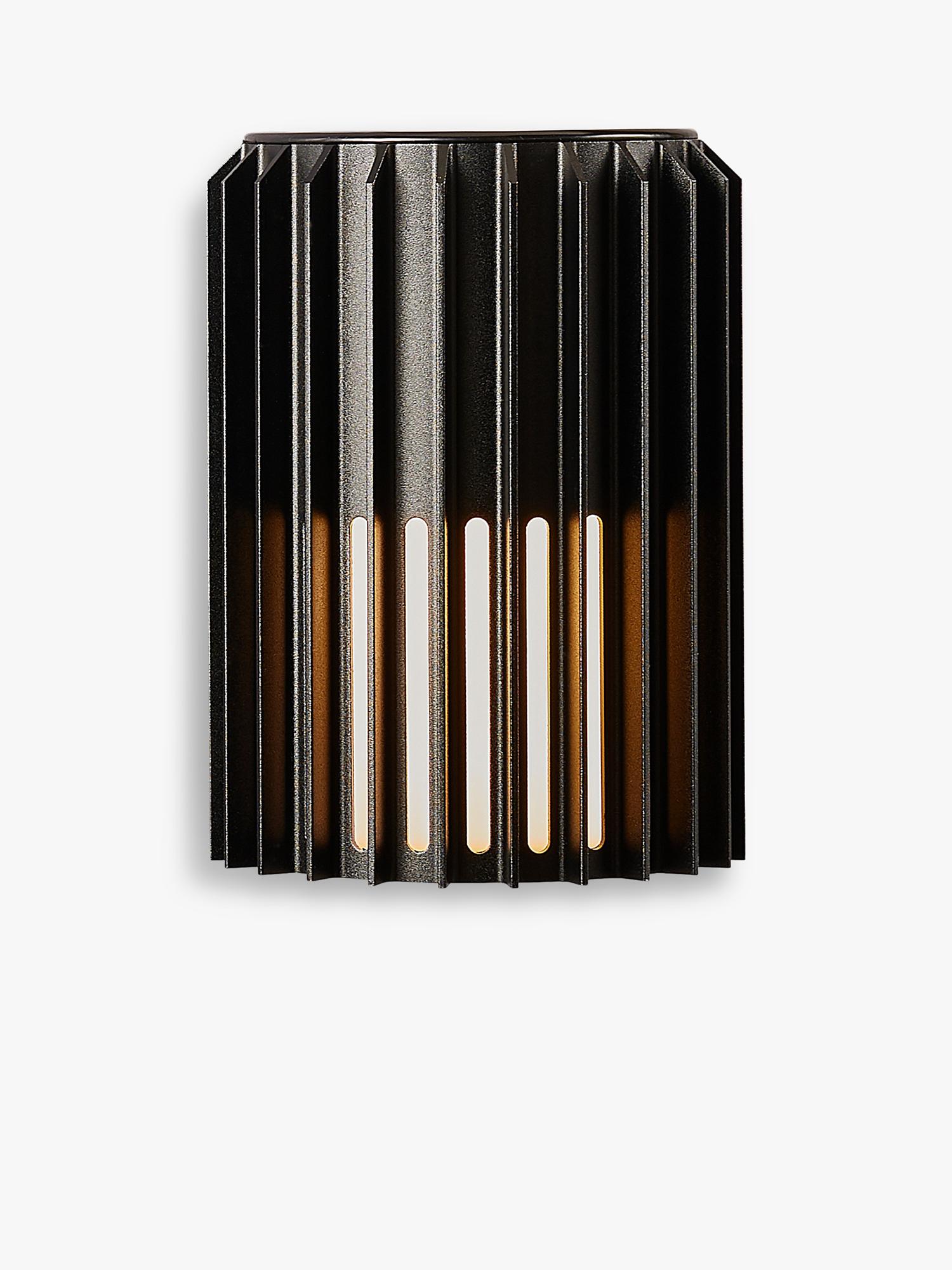 Nordlux Aludra ribbed outdoor wall light (British brand)