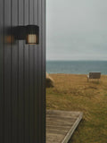 Nordlux Aludra ribbed outdoor wall light (British brand)