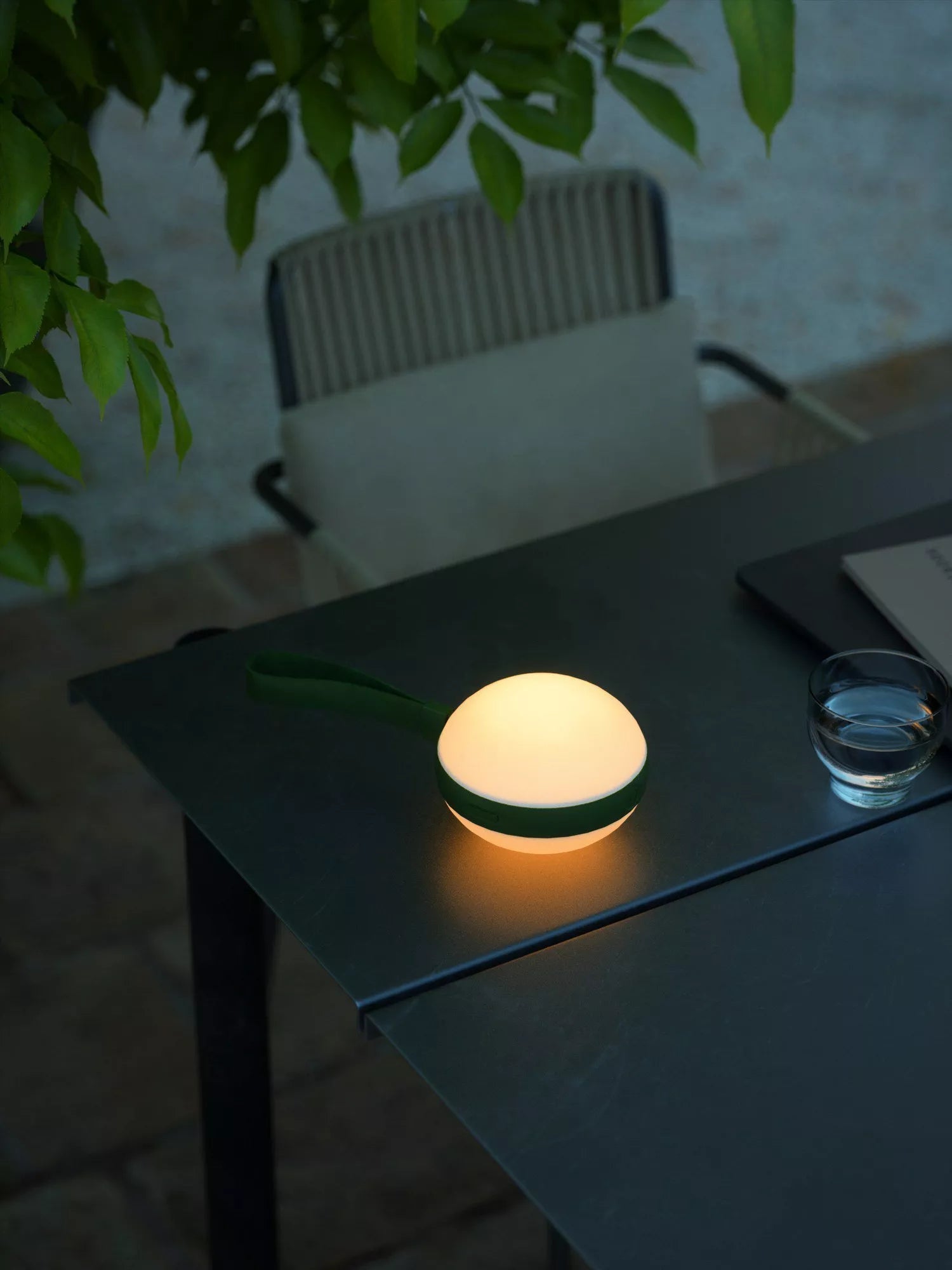 Nordlux portable rechargeable table lamp green 26cm, imported from the UK