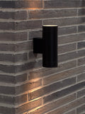 Nordlux Tin Maxi outdoor double wall light black, imported from the UK
