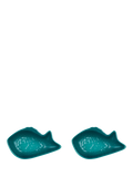 Le Creuset stoneware snapper fish dish set of 2 12cm (British brand)