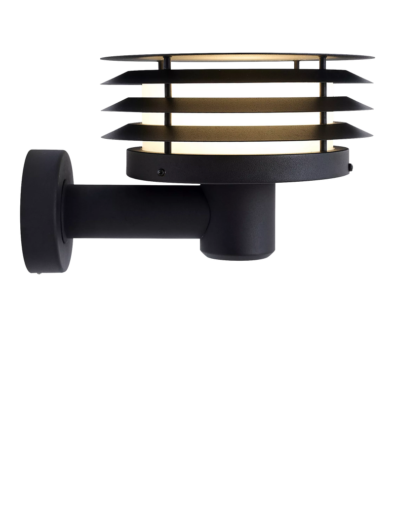 Nordlux Cirella black outdoor wall light 31.5cm (British brand)