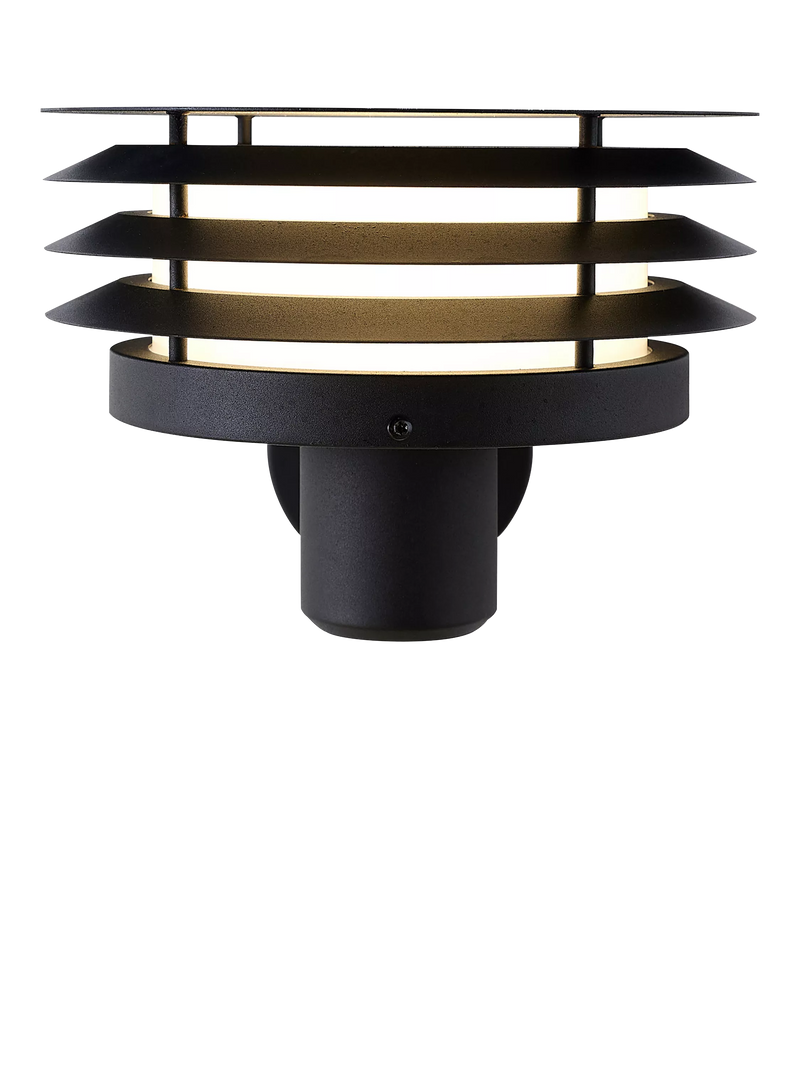 Nordlux Cirella black outdoor wall light 31.5cm (British brand)