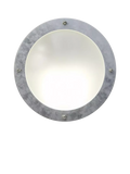 Nordlux Malte round outdoor wall light galvanised steel, imported from the UK