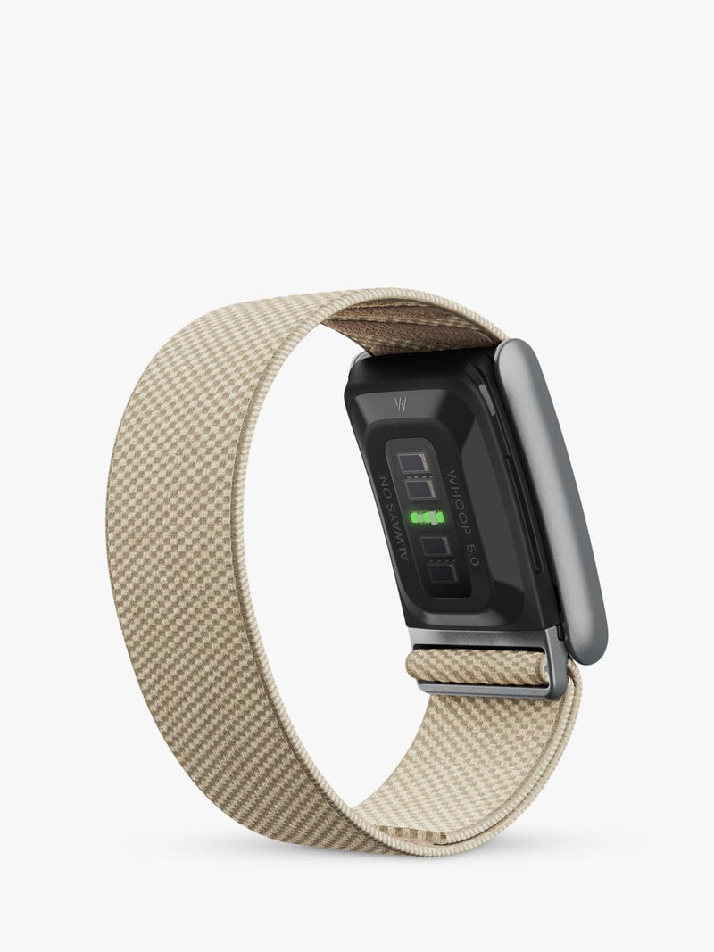 WHOOP SuperKnit 5.0 band strap in neutrals - British product