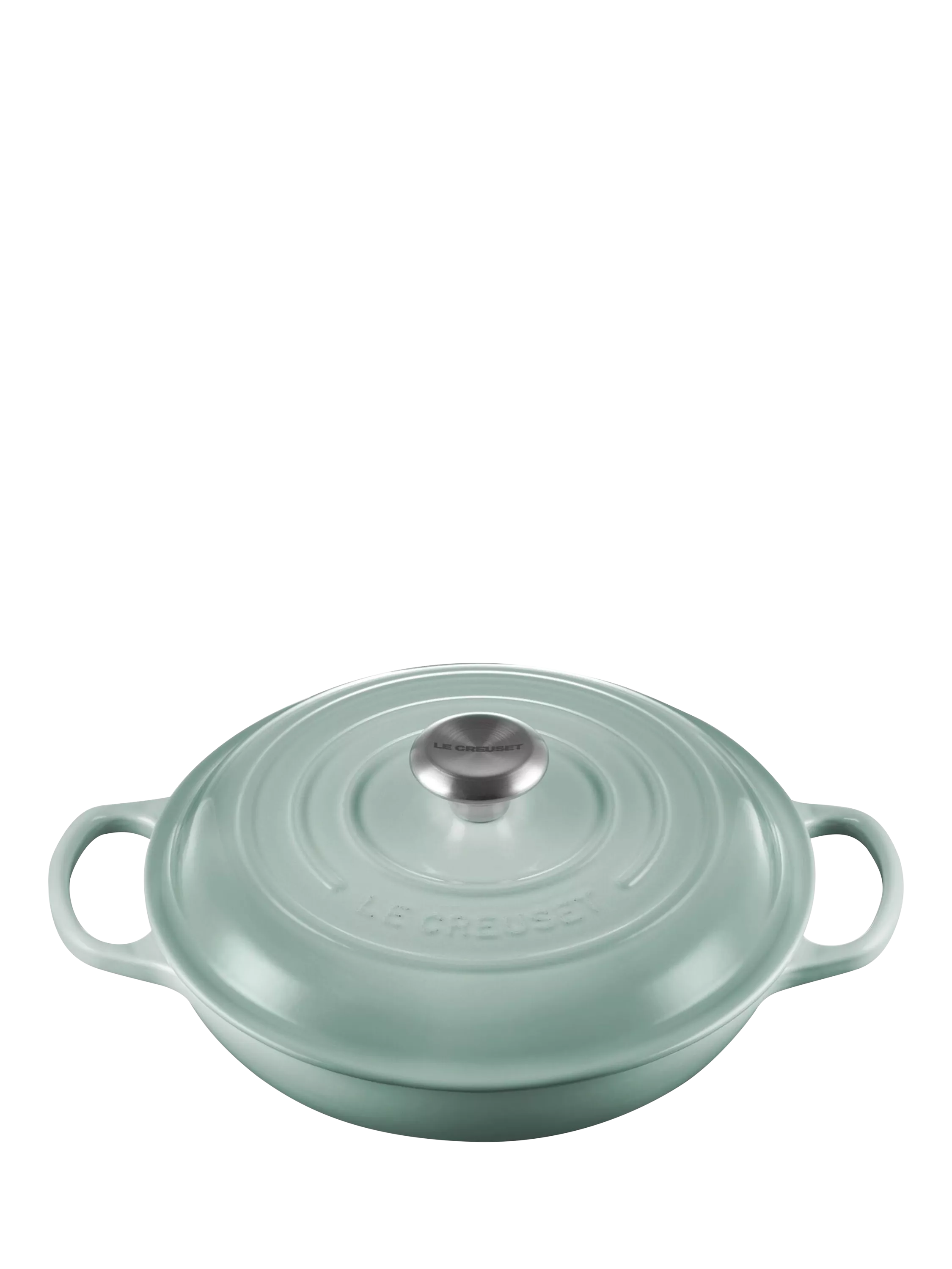 Cast Iron Shallow Casserole Dish in Volcanic Finish