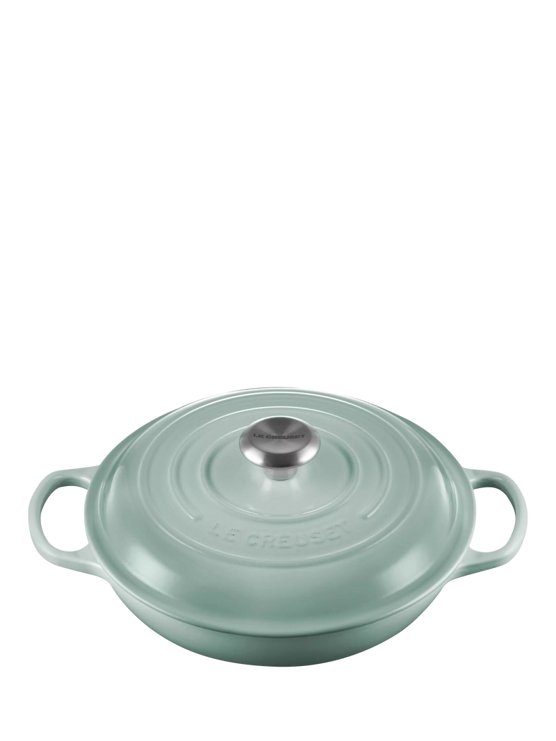 Cast Iron Shallow Casserole Dish in Volcanic Finish