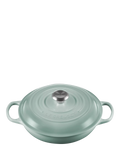 Cast Iron Shallow Casserole Dish in Volcanic Finish