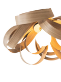 Tom Raffield Skipper semi flush ceiling light oak 46cm (British brand)