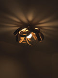 Tom Raffield Skipper ceiling light 46cm walnut, imported from the UK