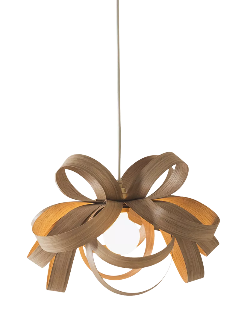 Tom Raffield Skipper pendant ceiling light 46cm oak (British brand)