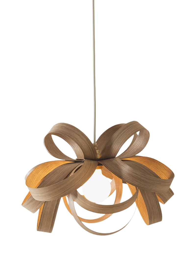 Tom Raffield Skipper pendant ceiling light 46cm oak (British brand)