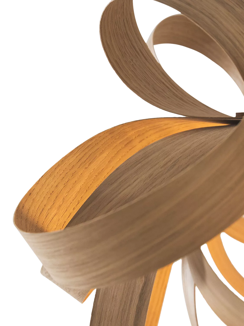 Tom Raffield Skipper pendant ceiling light 46cm oak (British brand)