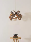 Tom Raffield Skipper small pendant ceiling light Dia.46cm walnut (British brand)