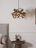 Tom Raffield Skipper small pendant ceiling light Dia.46cm walnut (British brand)