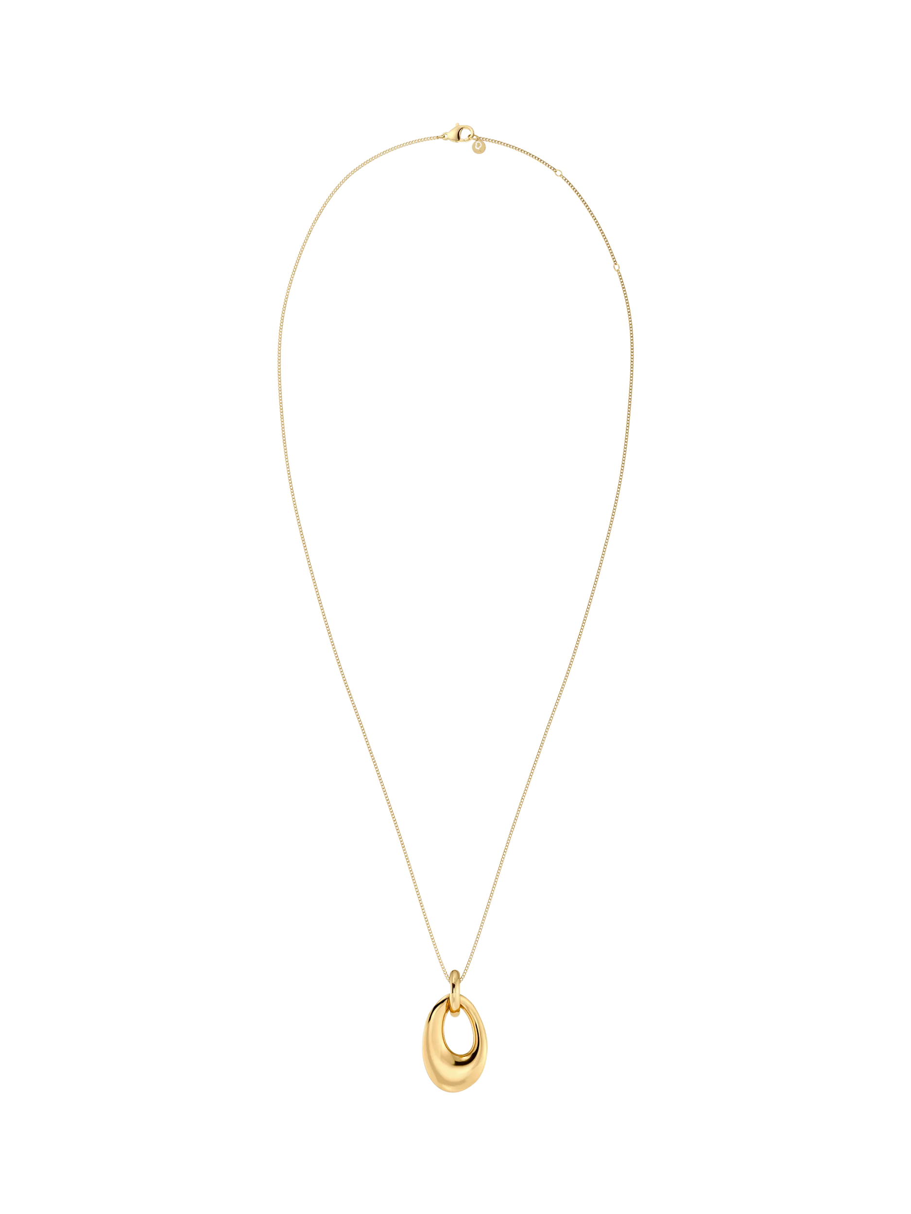 EDBLAD Azura sculpted pendant necklace 14ct gold, UK version