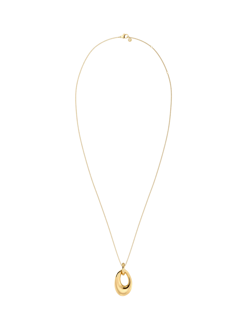 EDBLAD Azura sculpted pendant necklace 14ct gold, UK version