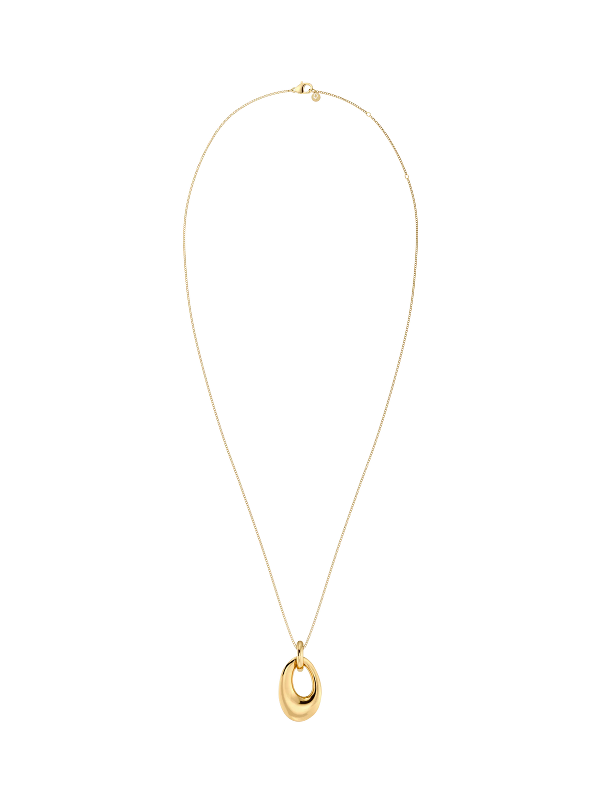 EDBLAD Azura sculpted pendant necklace 14ct gold, UK version