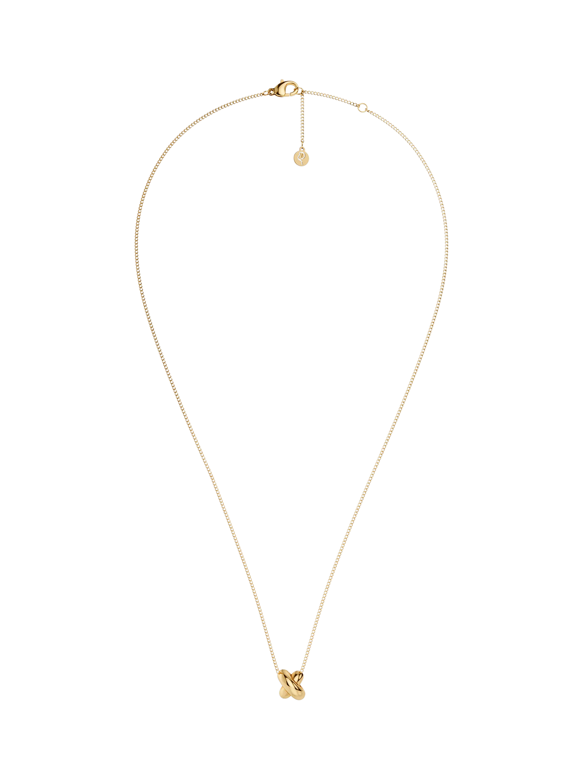EDBLAD Alexa sculpted gold pendant necklace, UK version