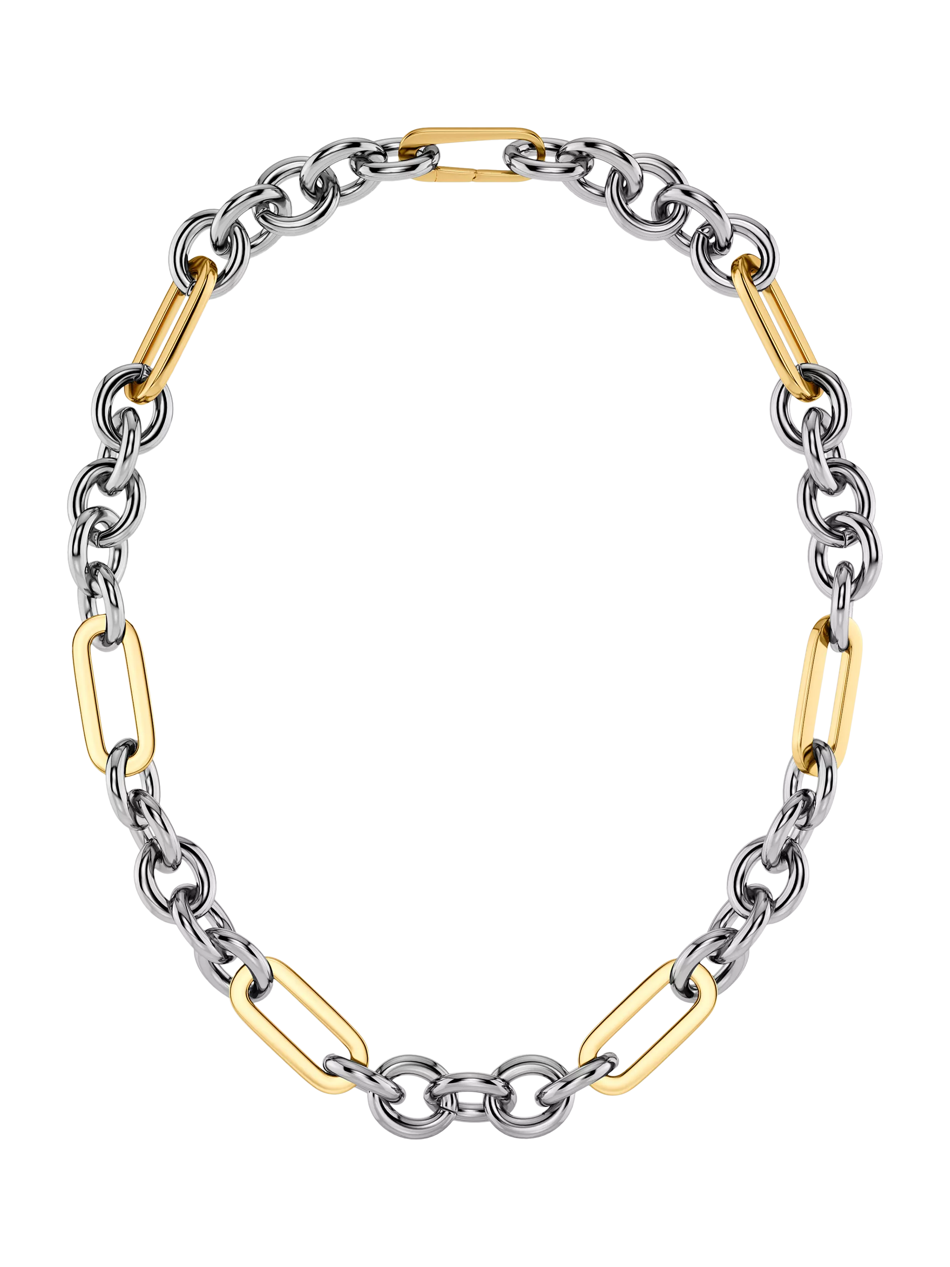 EDBLAD Medley two tone link necklace mixed metal - British product