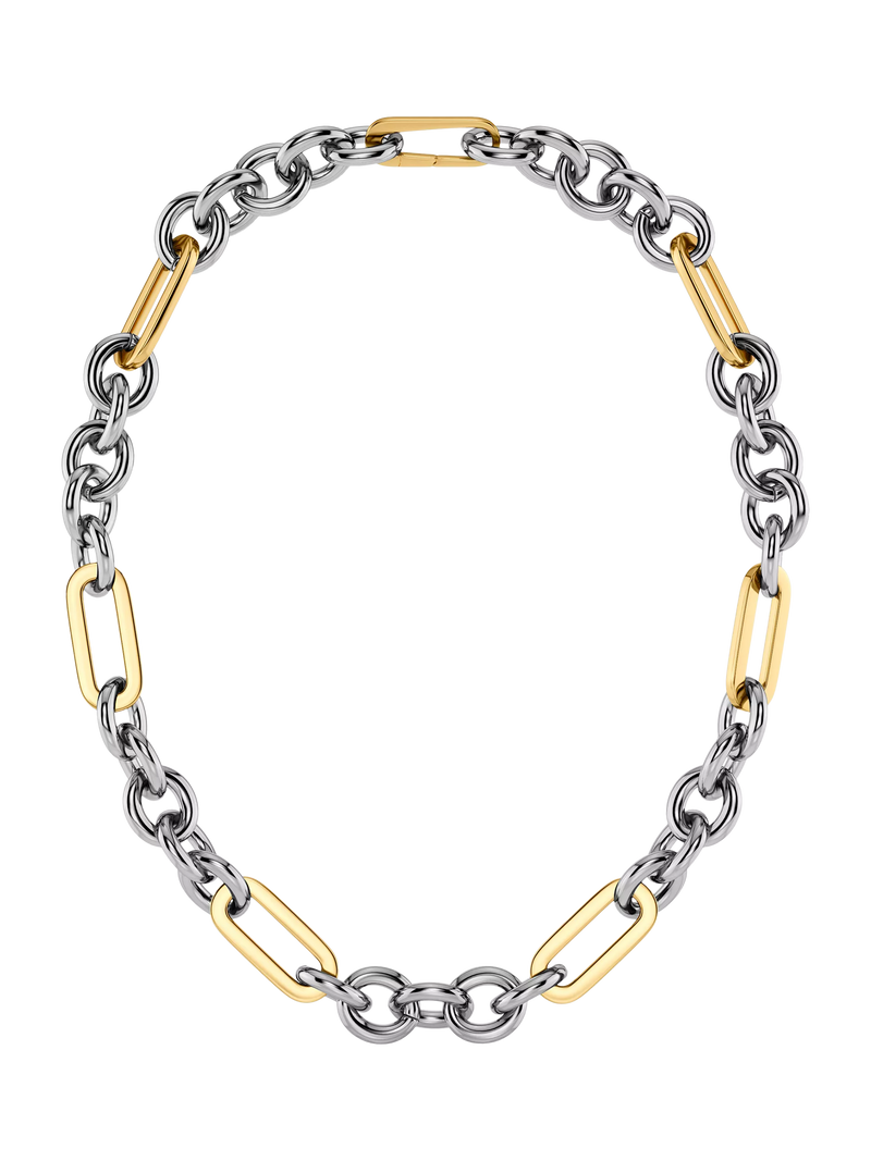 EDBLAD Medley two tone link necklace mixed metal - British product