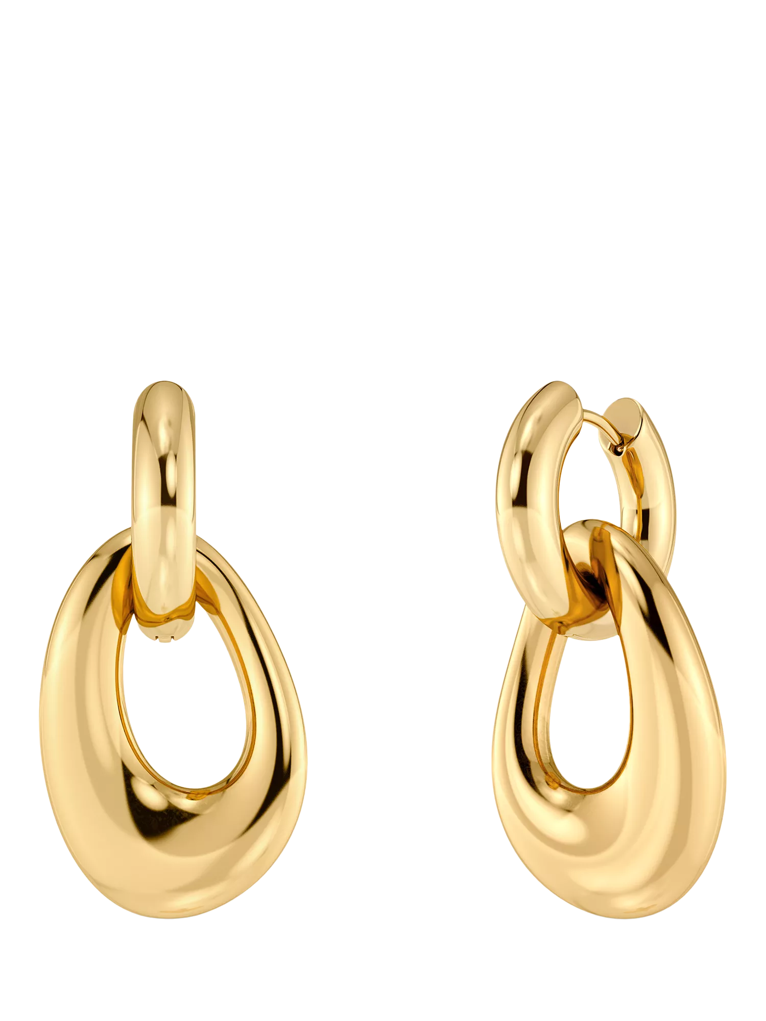 EDBLAD Azura sculpted open hoop earrings 14mm, UK version