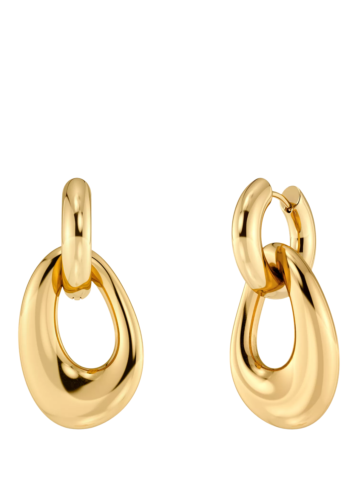 EDBLAD Azura sculpted open hoop earrings 14mm, UK version