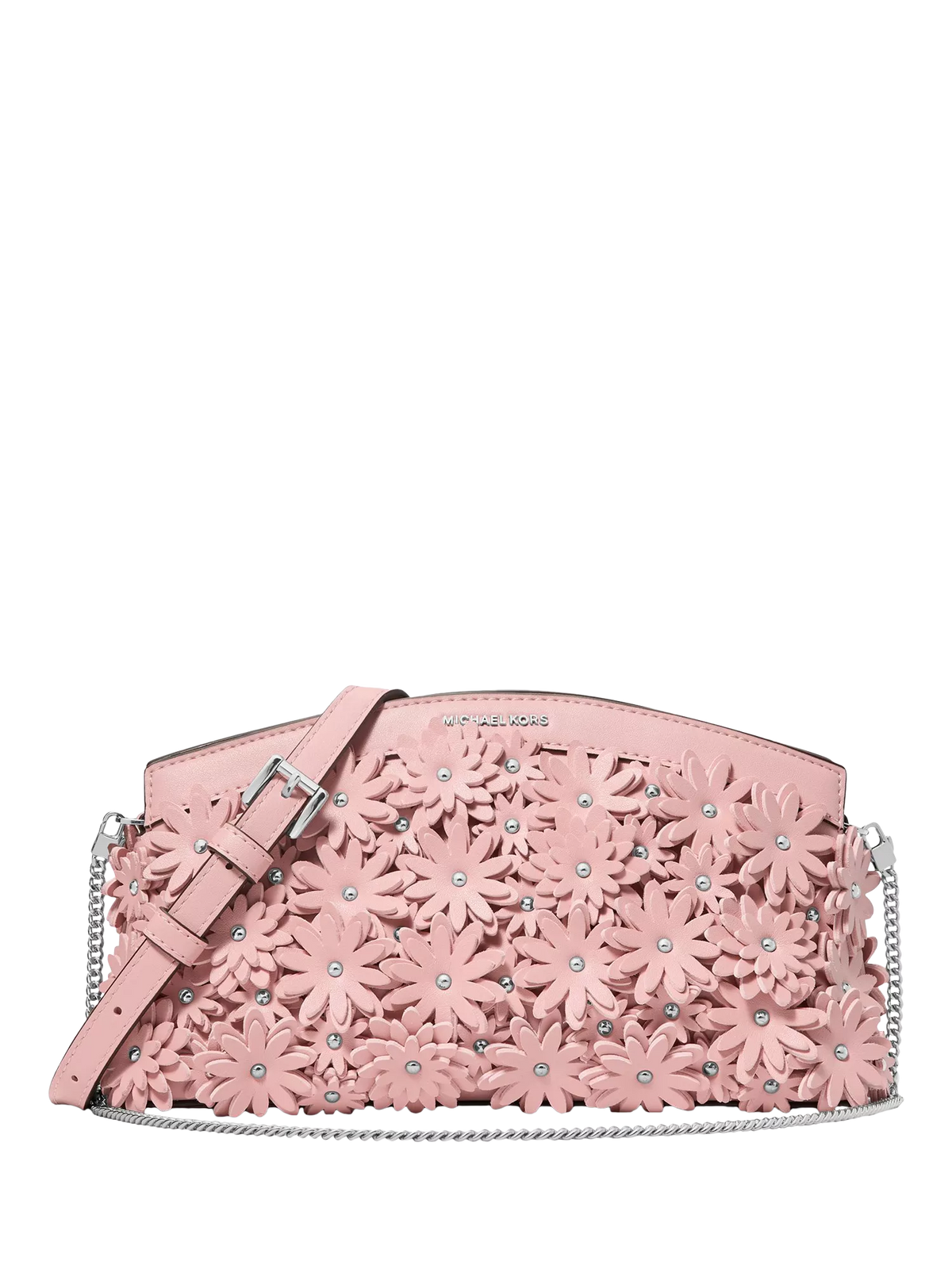 Michael Kors floral appliqué clutch bag - British product