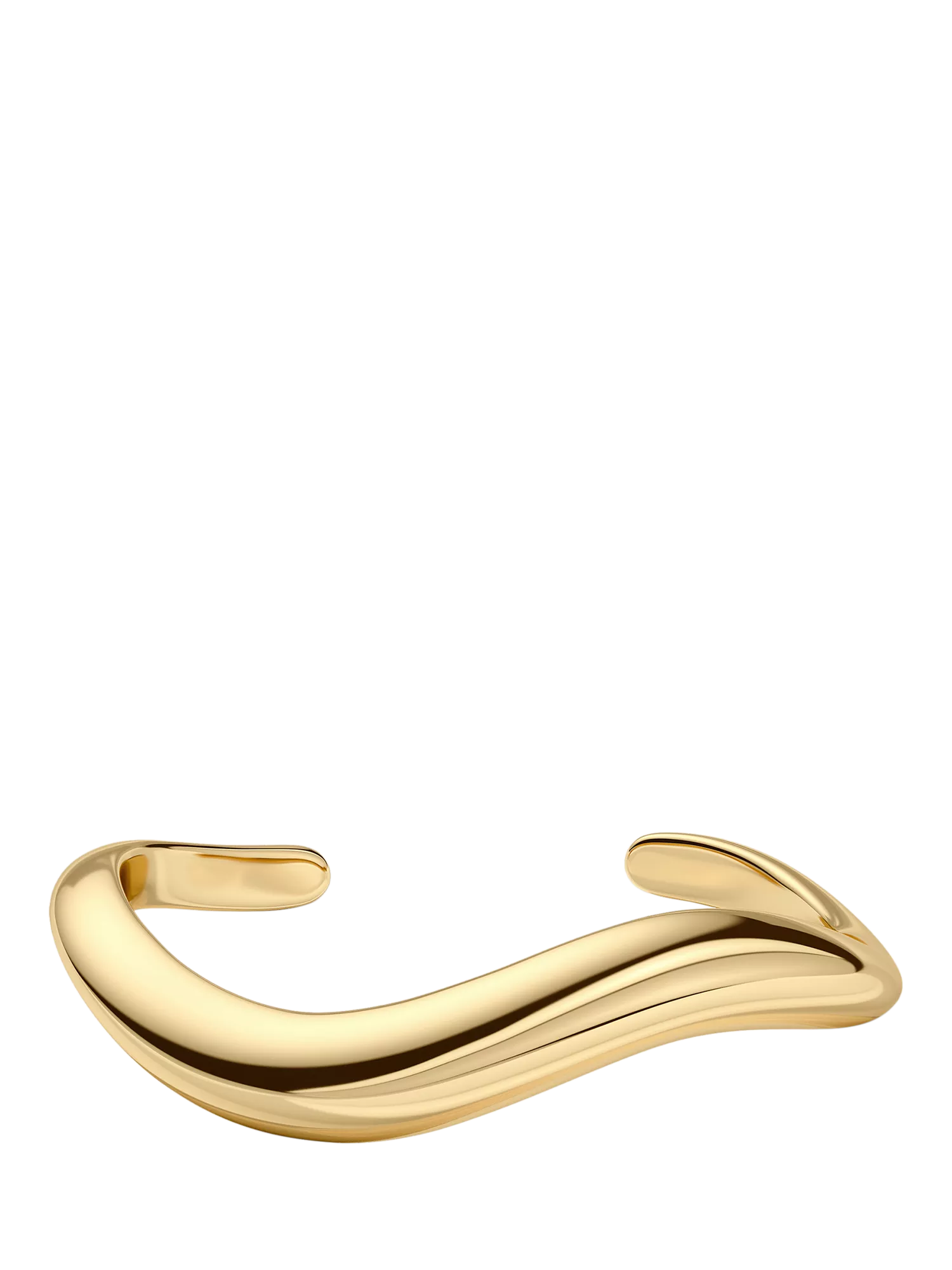 EDBLAD Azura sculpted open bangle gold plated (British brand)