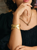 EDBLAD Alexa crossover gold bangle (British brand)
