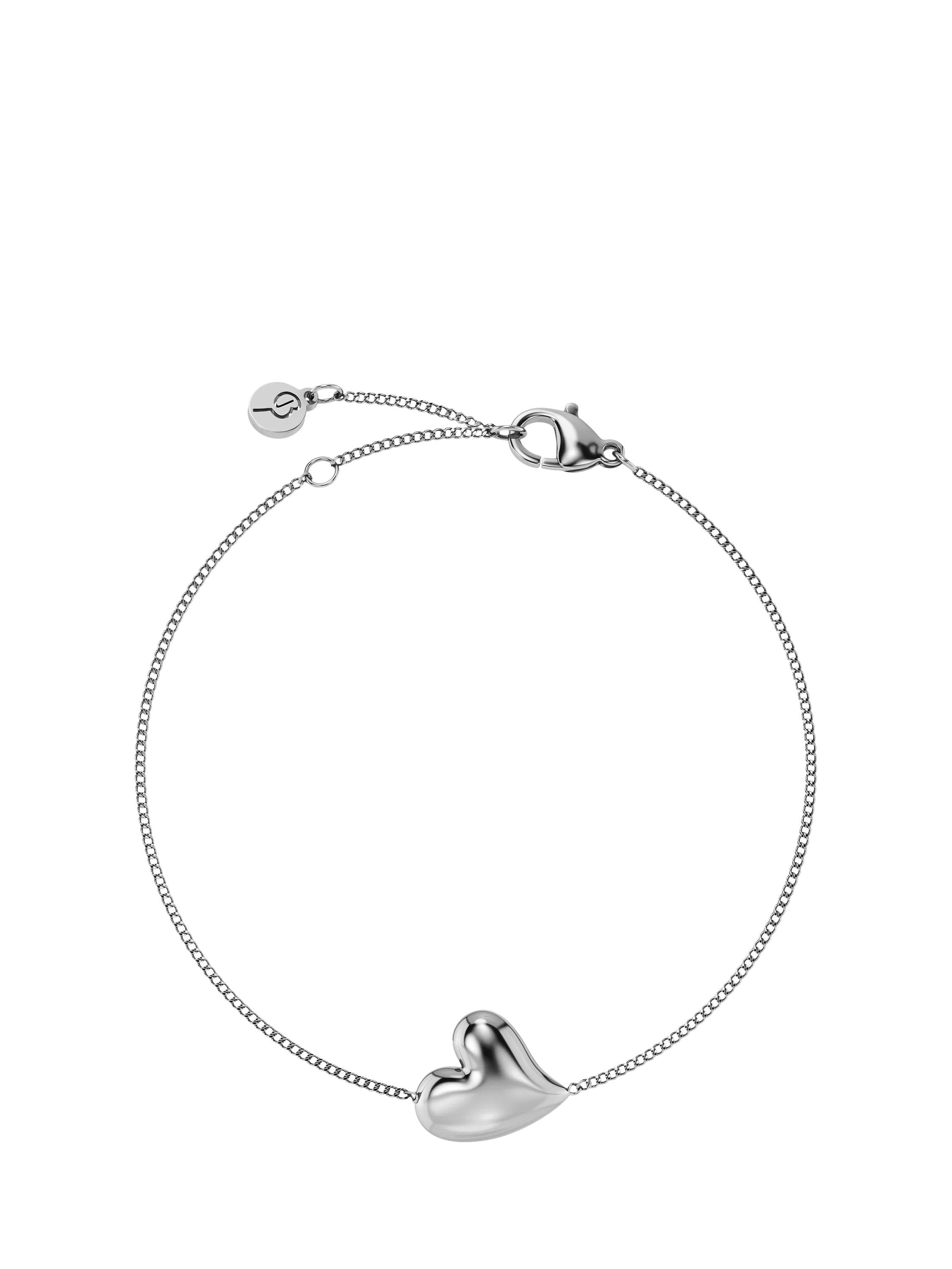 EDBLAD Amorina Heart Chain Bracelet Gold Plated Adjustable 15.5-18.5 cm