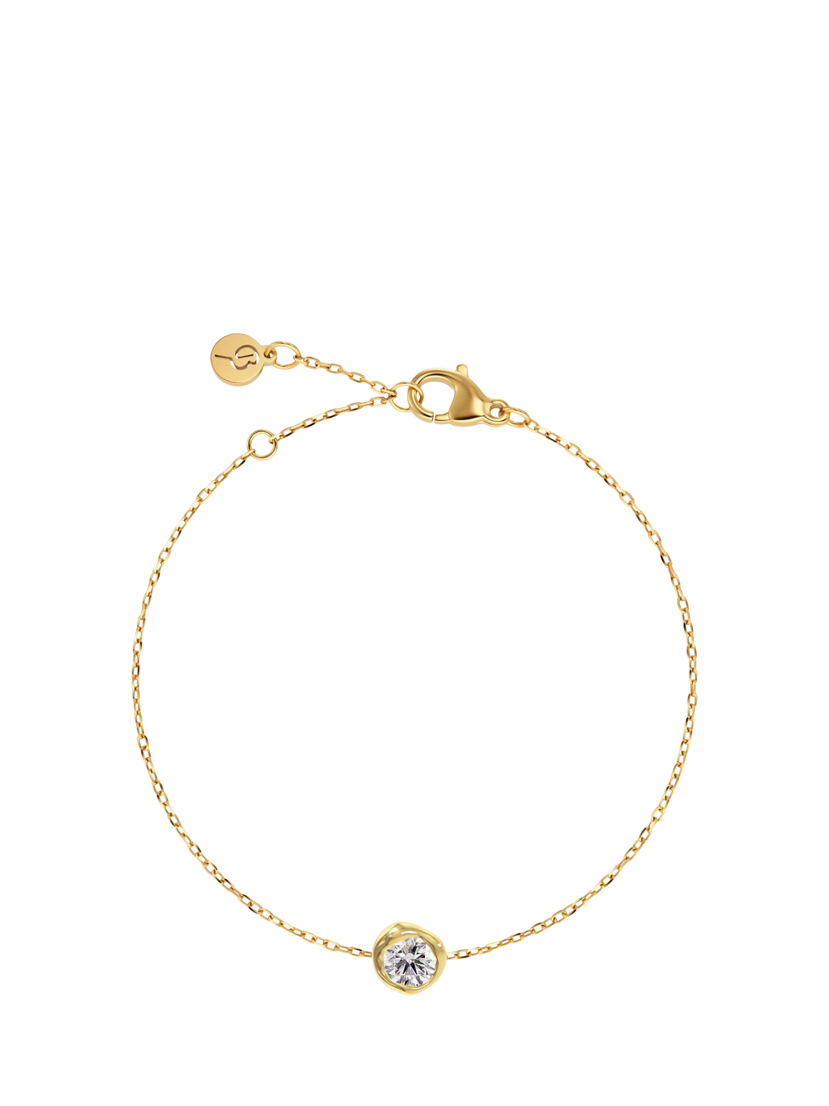 EDBLAD Ocean Gem gold chain bracelet 7mm - British product