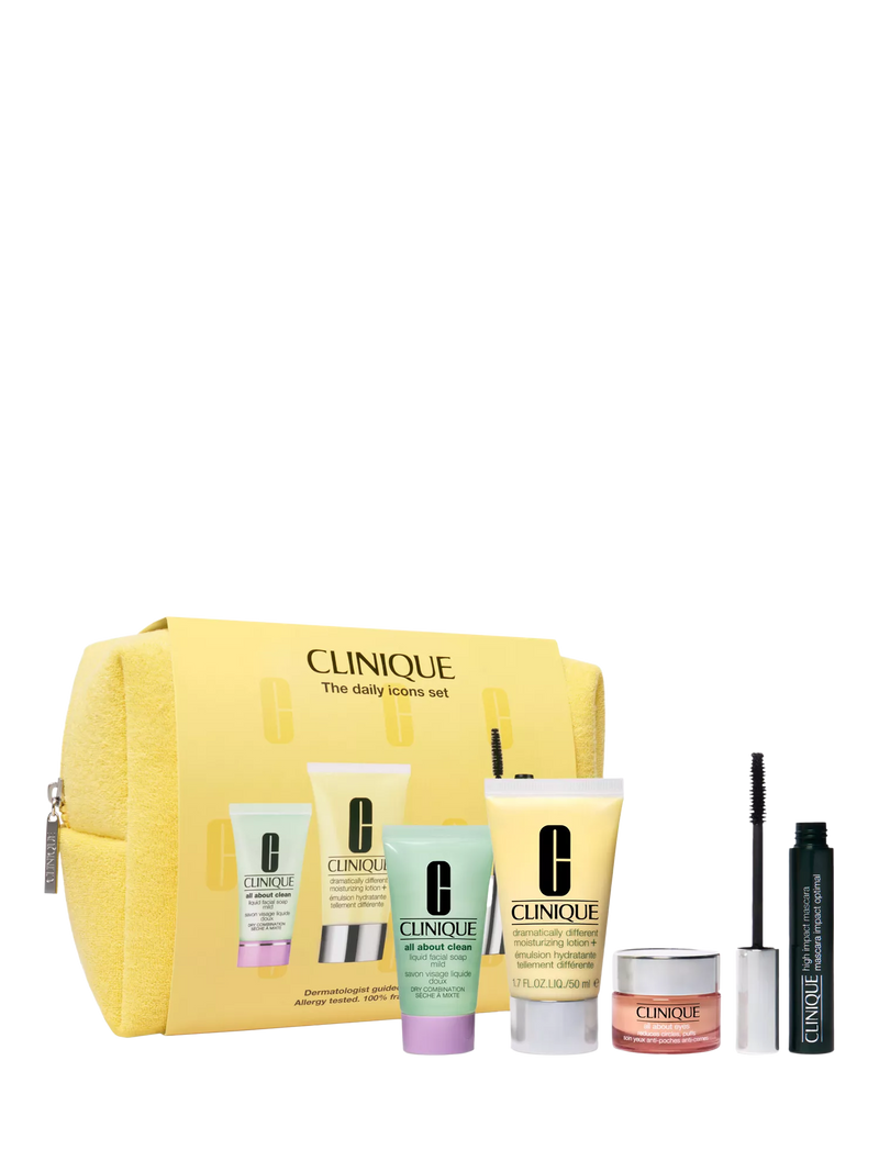 Clinique Icons Skincare Gift Set with full-size products, imported from the UK