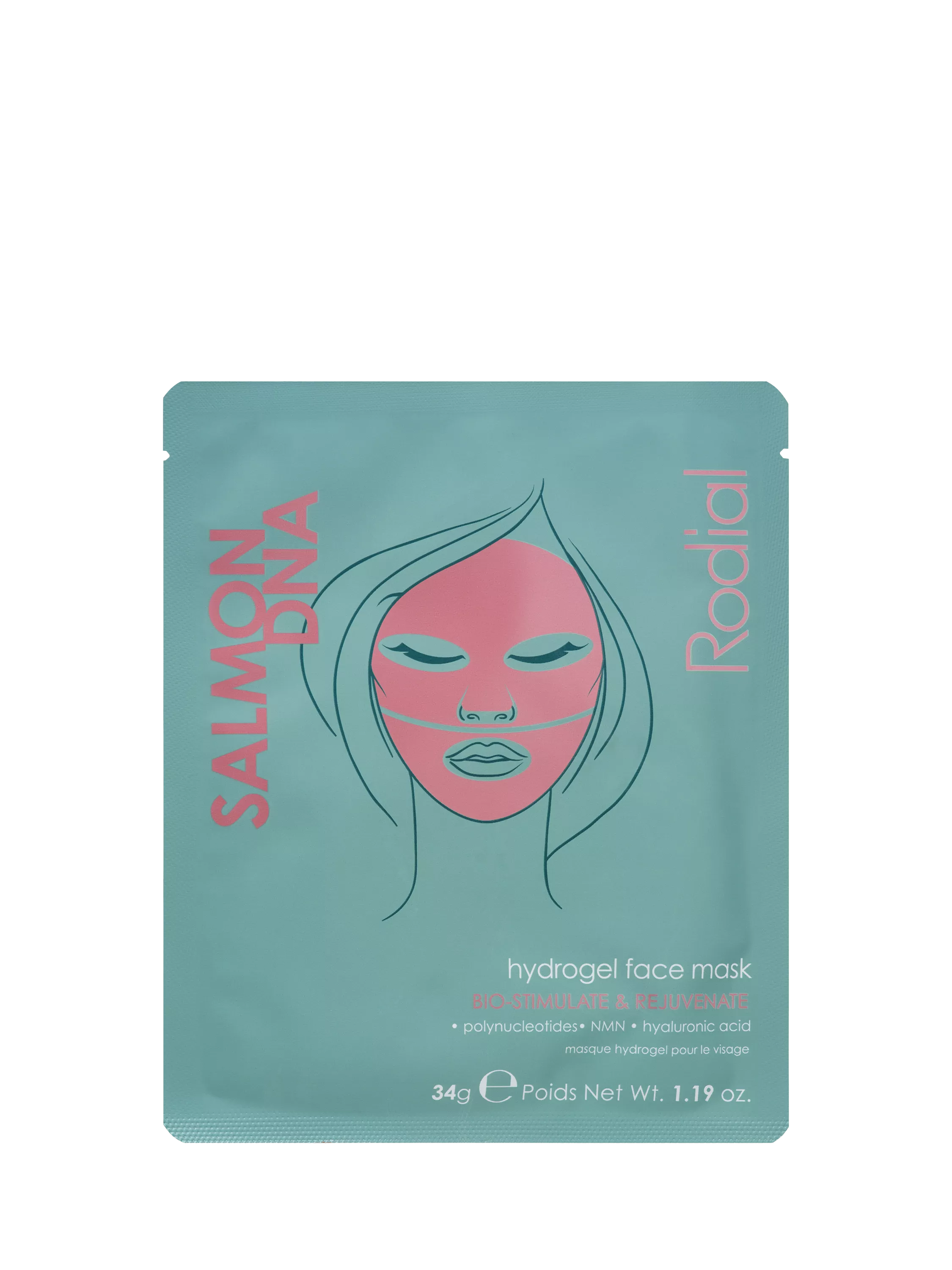 Rodial salmon DNA hydrogel sheet mask individual - British product