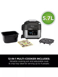 Ninja Speedi 12-in-1 multi cooker Black Steel, imported from the UK