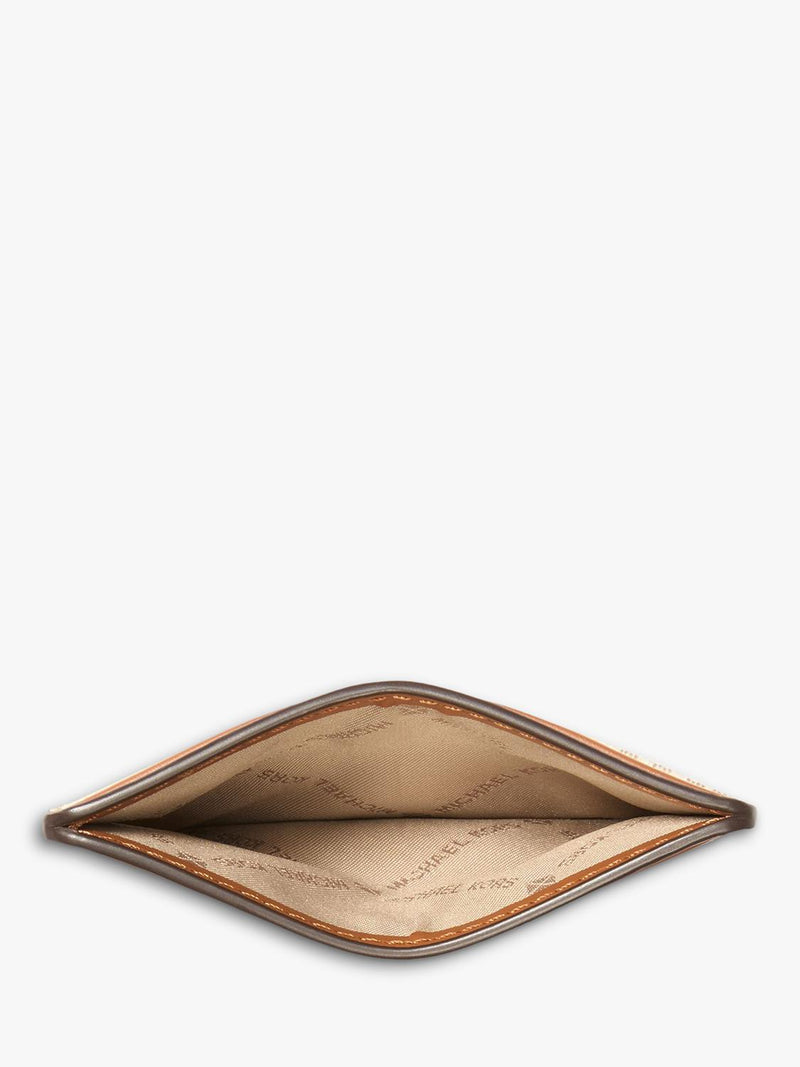 Michael Kors Jet Set Signature Leather Cardholder Vanilla, imported from the UK