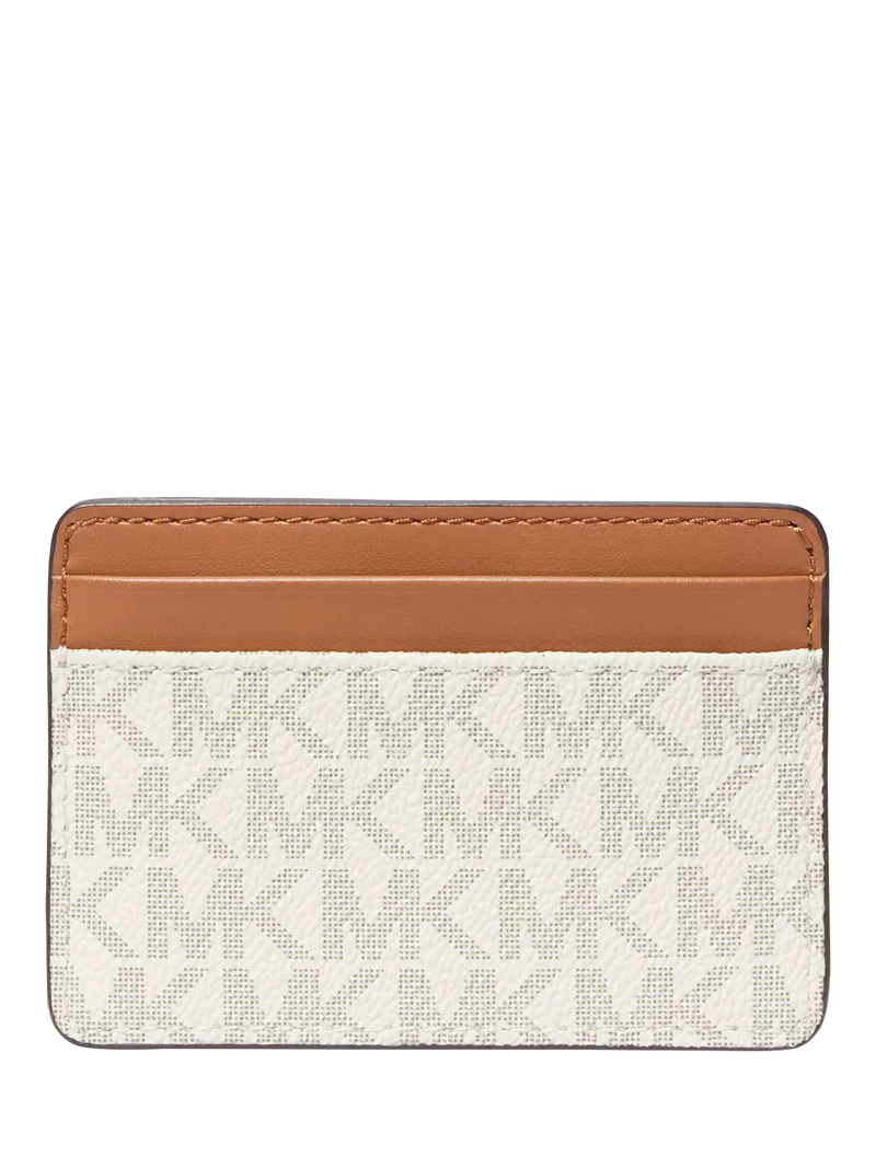 Michael Kors Jet Set Signature Leather Cardholder Vanilla, imported from the UK