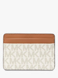 Michael Kors Jet Set Signature Leather Cardholder Vanilla, imported from the UK