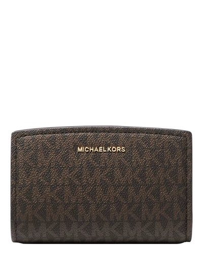 John Lewis Michael Kors Bryant Printed Medium Wallet Brown/Acorn- Buy online at McGrocer