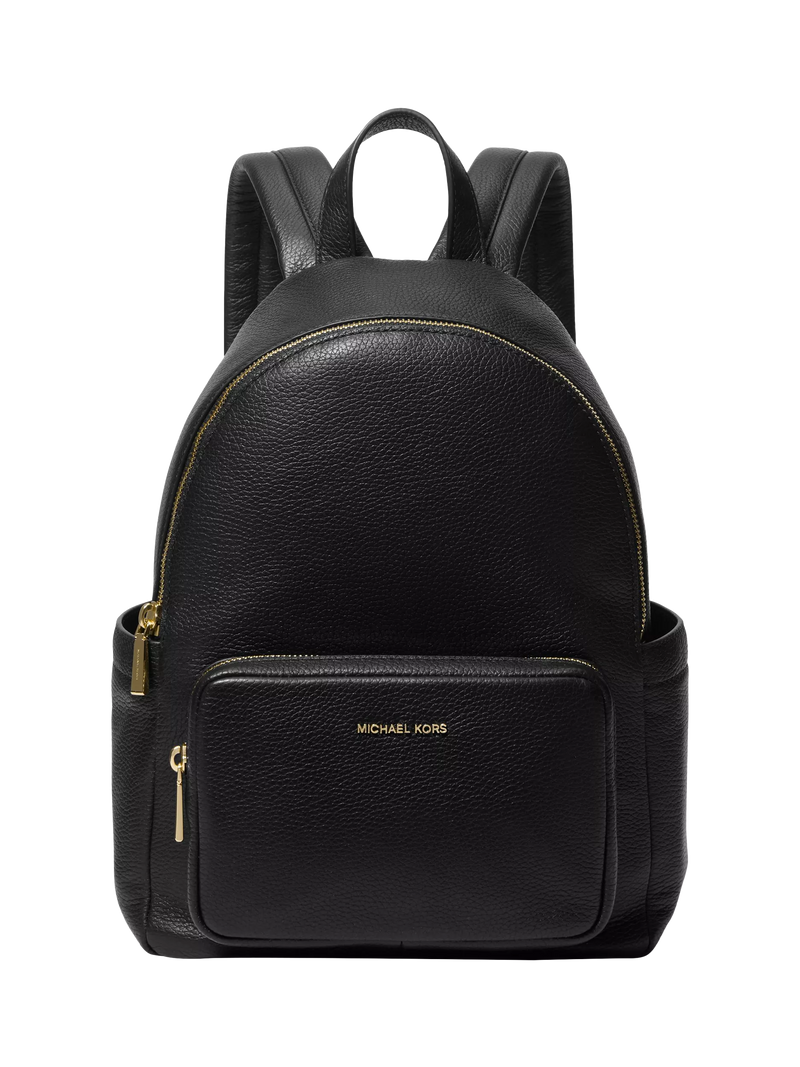 Michael Kors Tanner Leather Backpack Black, imported from the UK