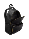 Michael Kors Tanner Leather Backpack Black, imported from the UK