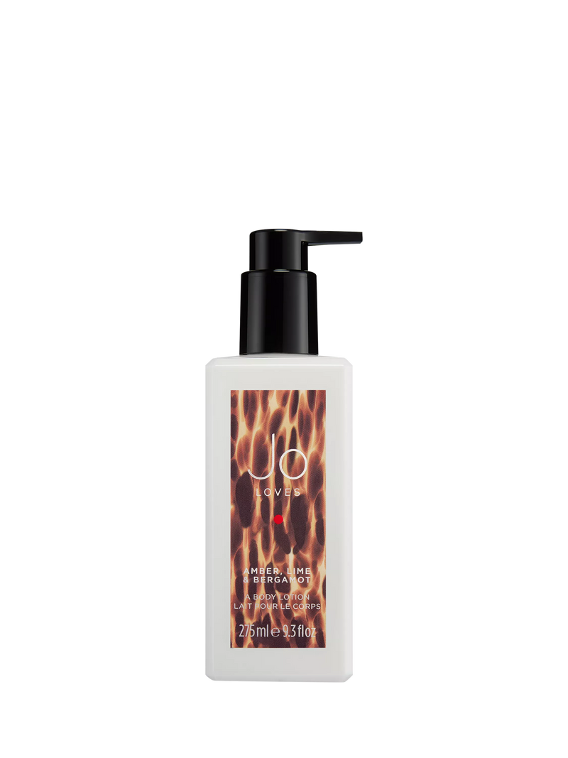 Jo Loves hand & body lotion Amber Lime & Bergamot 275ml, UK version