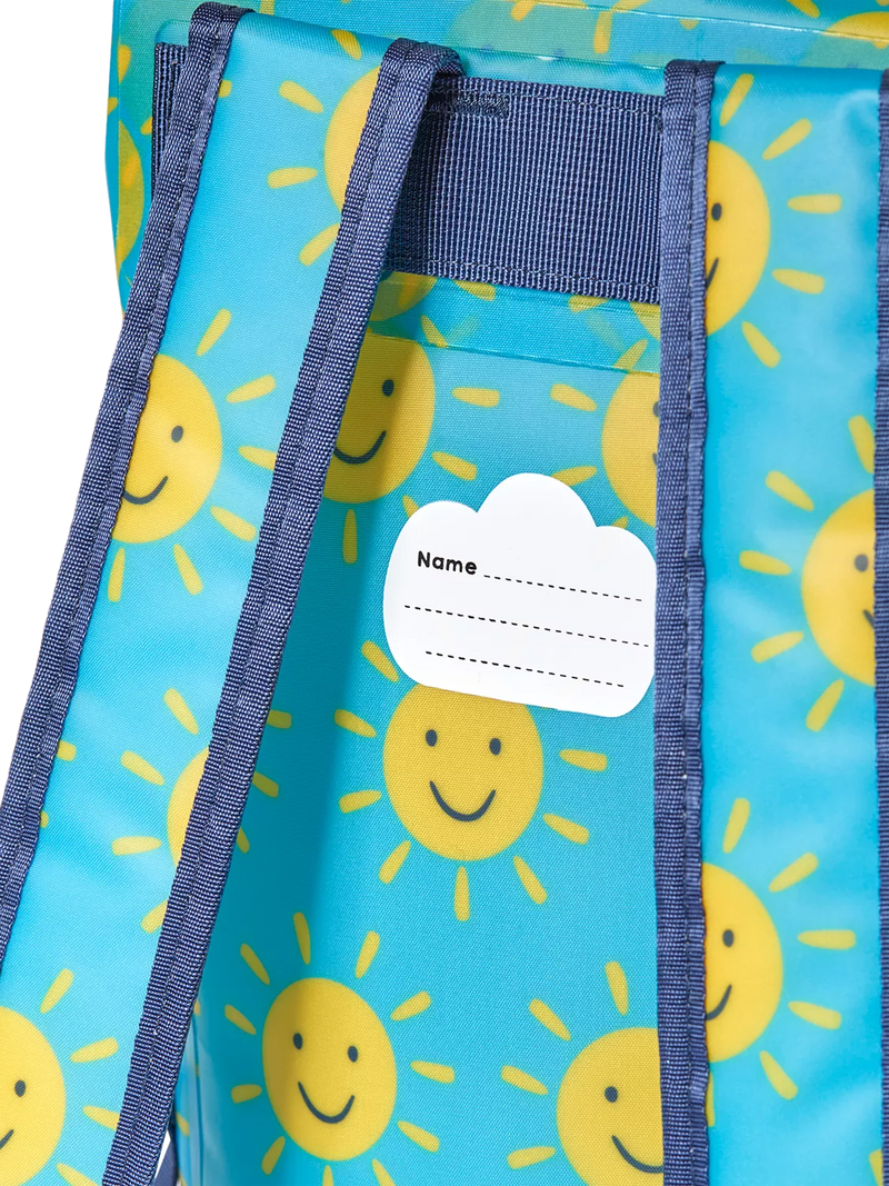 Frugi kids dry bag backpack Sunshine Smiles, imported from the UK