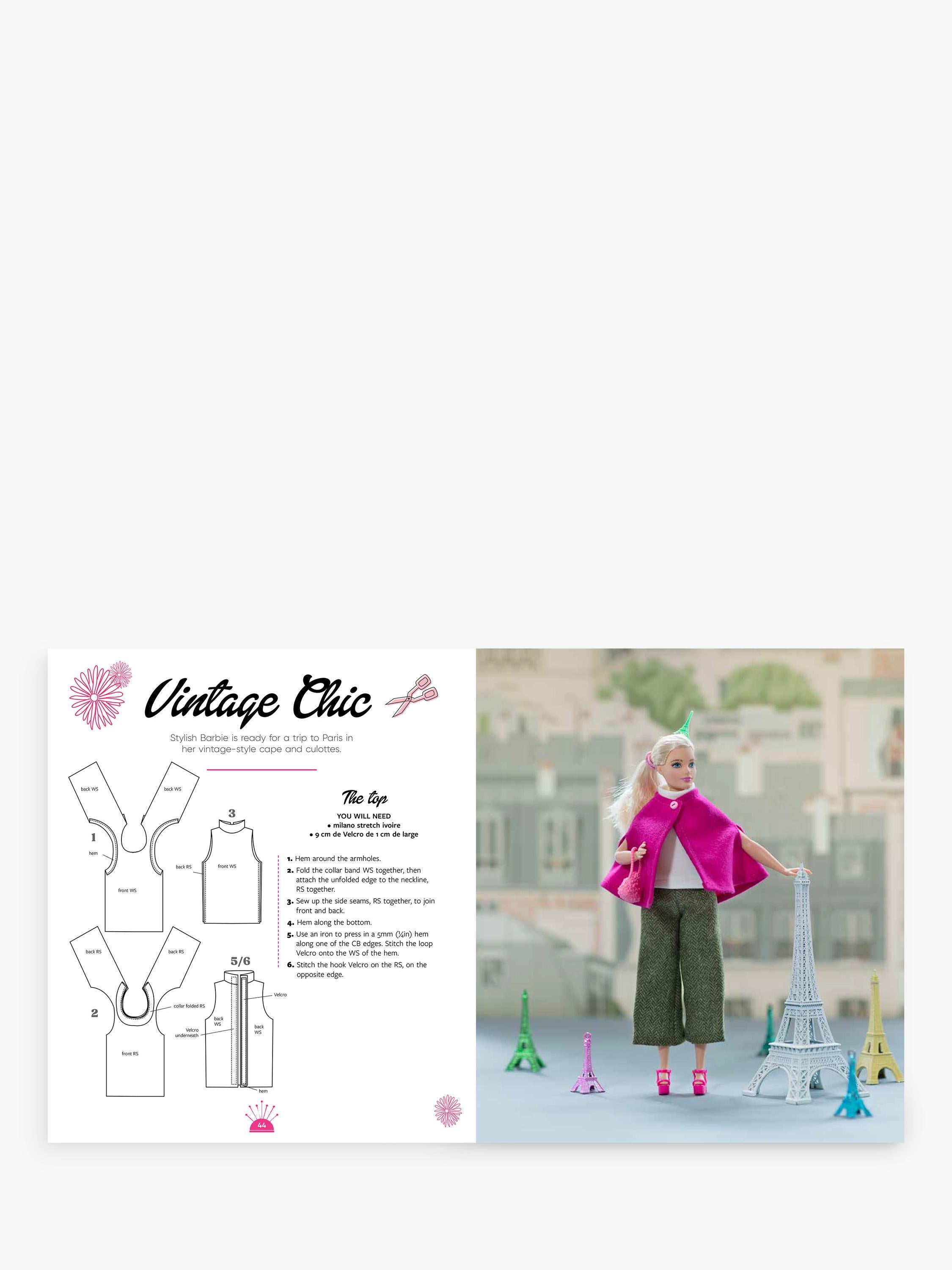 Search Press Barbie sewing book, imported from the UK