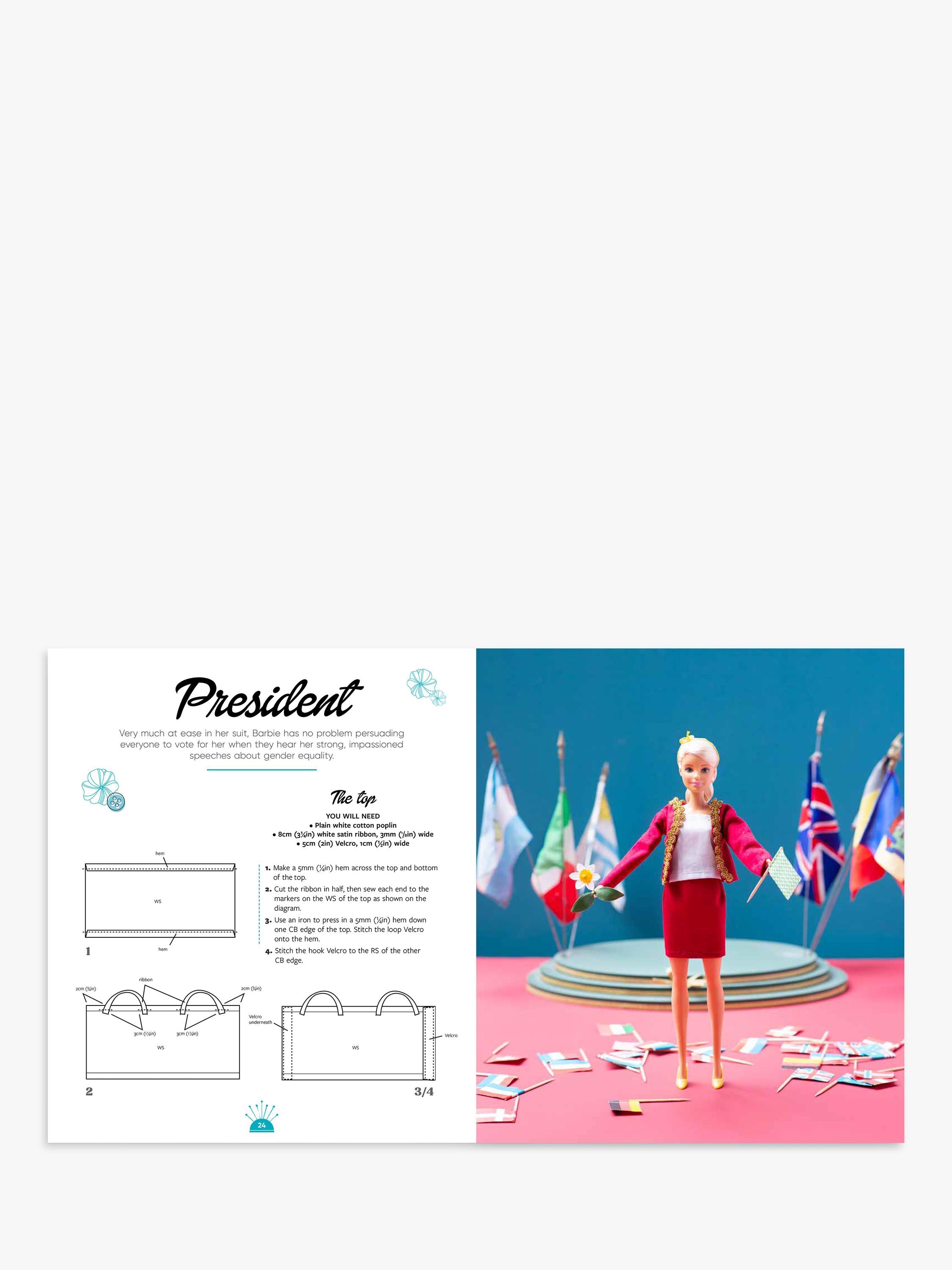 Search Press Barbie sewing book, imported from the UK