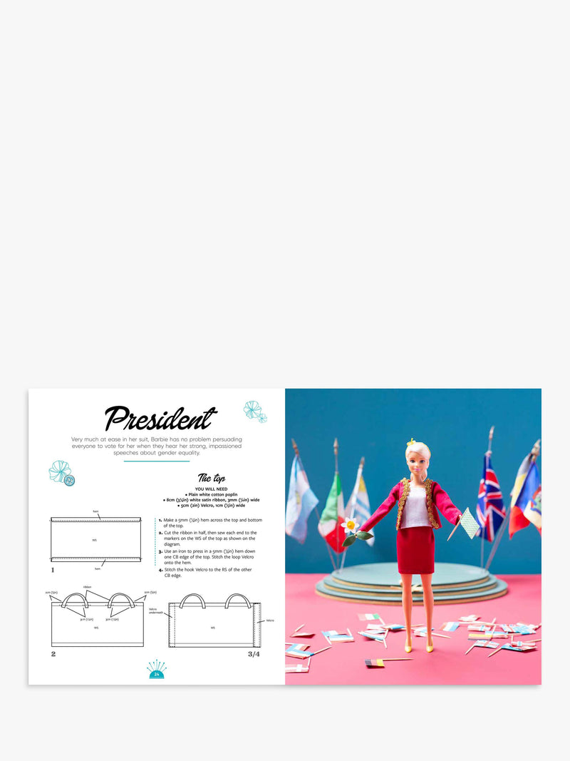 Search Press Barbie sewing book, imported from the UK