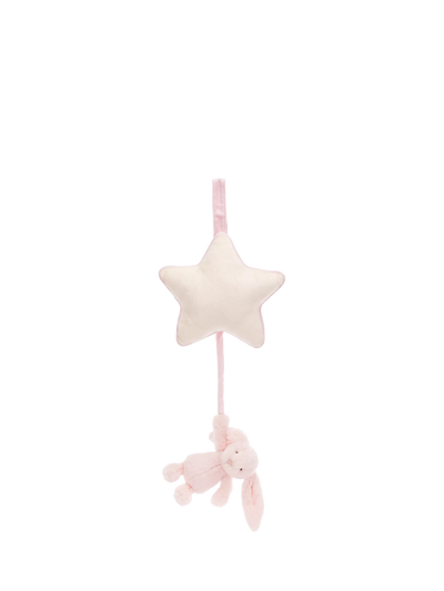 John Lewis Jellycat Bashful Bunny Musical Pull Mobile Pink Baby Musical Mobile- Buy online at McGrocer